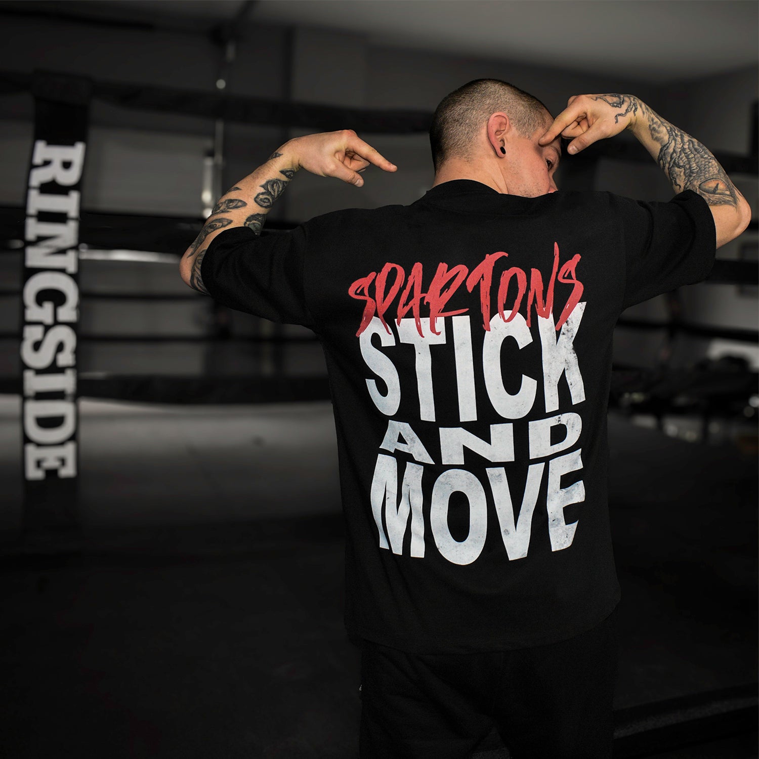 stick and move boxing t-shirt